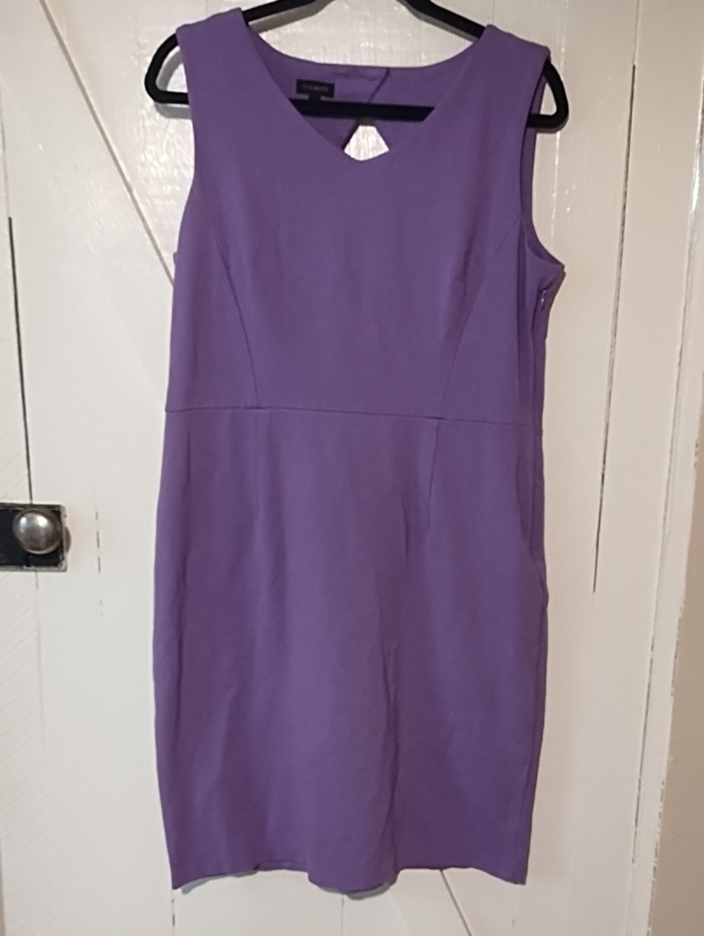 EUC Size 12 Talbots Lavender Sheath Dress.